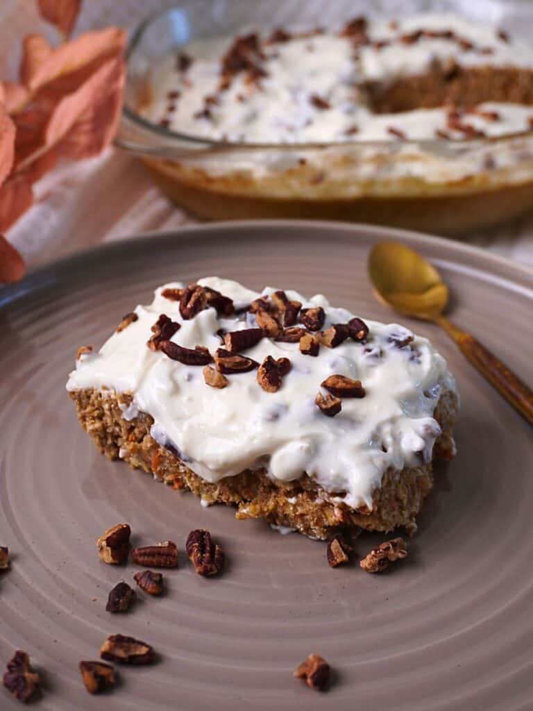 carrot cake baked oats