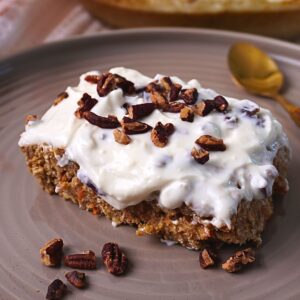 carrot cake baked oats