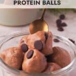 chocolate peanut butter protein balls