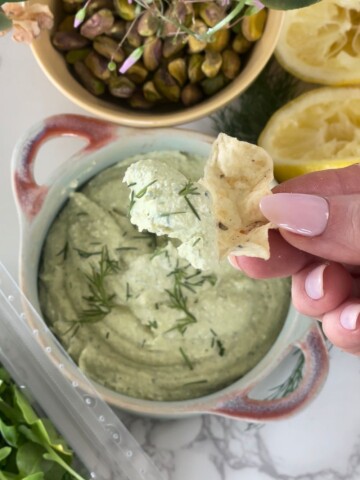 pistachio feta dip