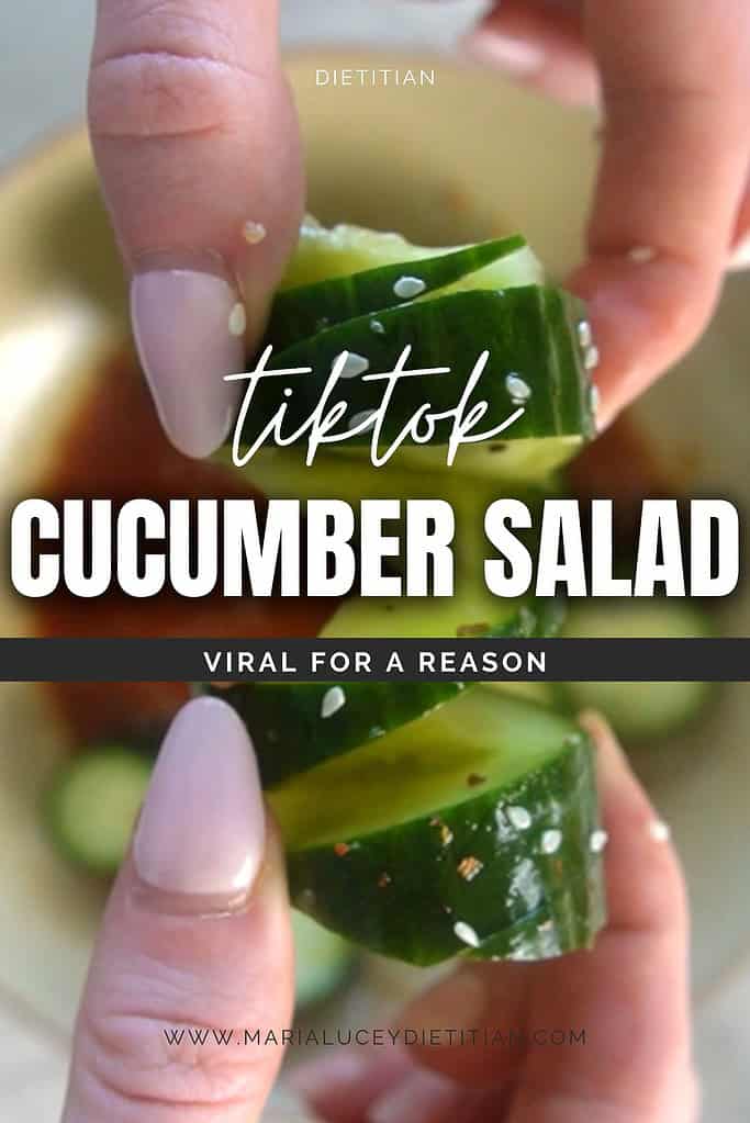 tiktok cucumber salad