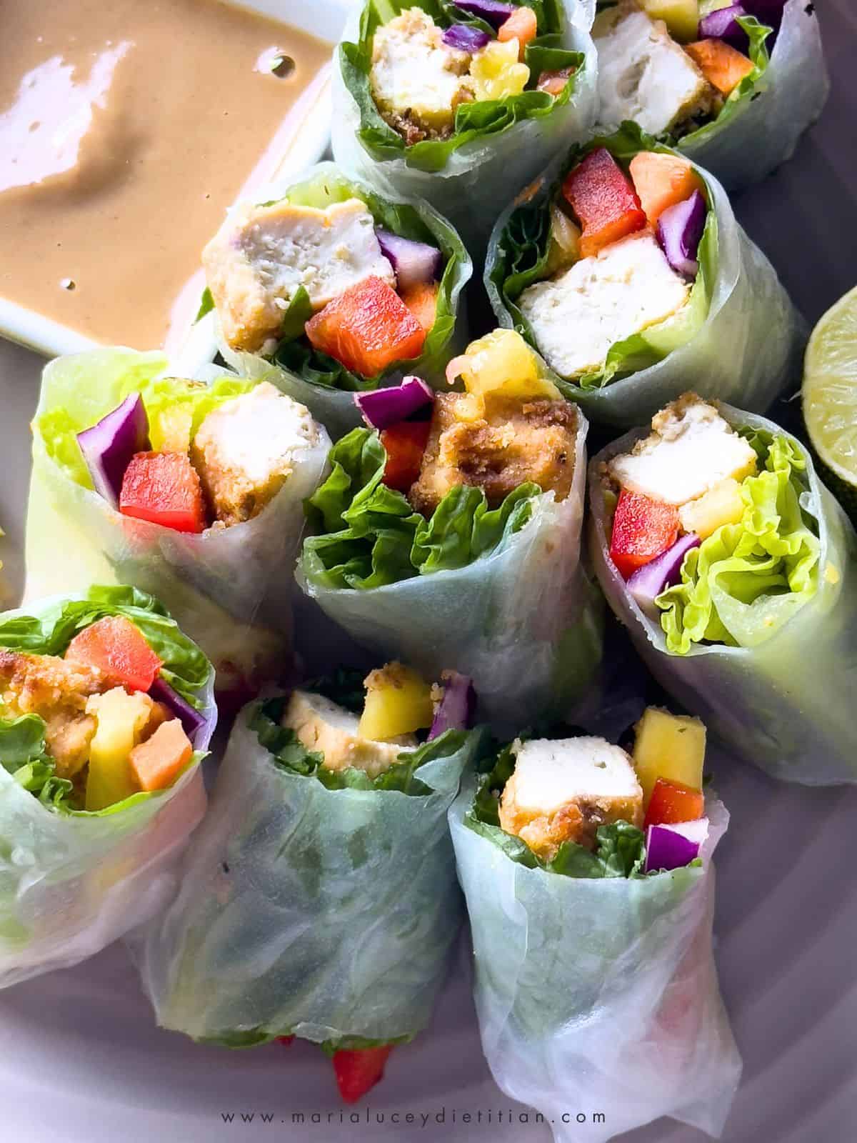 vegan summer rolls