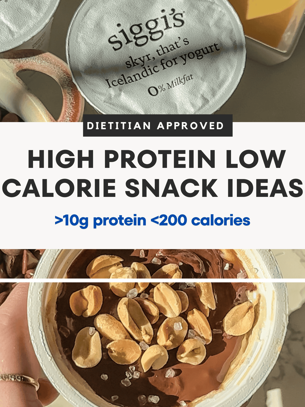 low calorie and high protein snacks