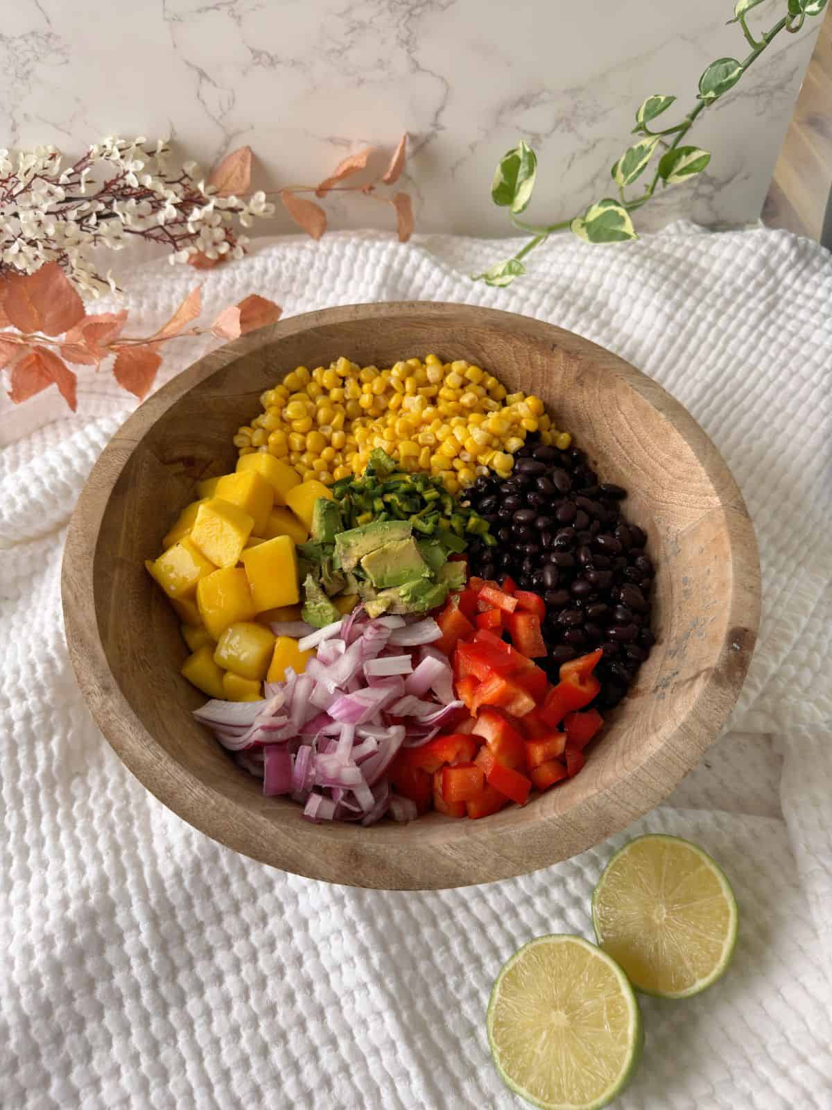 black bean and mango salad step 1 method