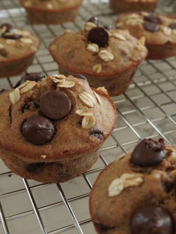 whole wheat banana bread muffins