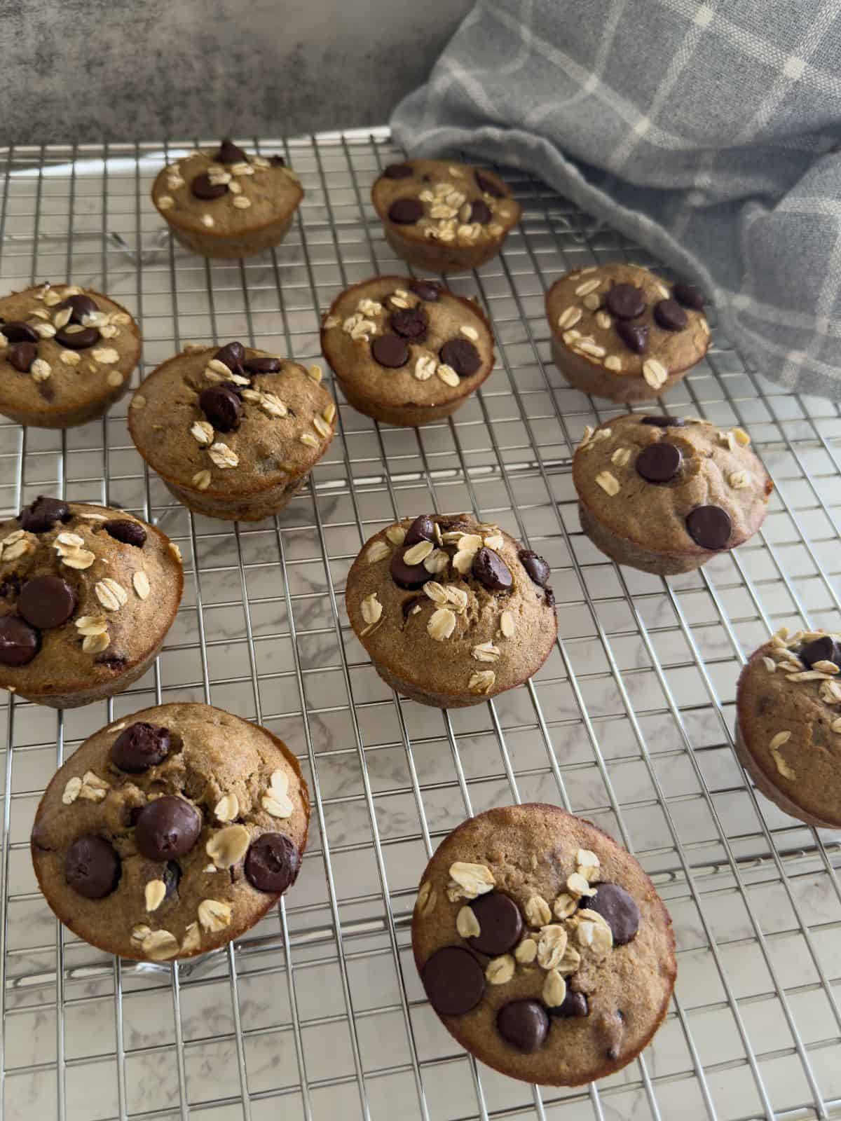 whole wheat banana bread muffins step 4