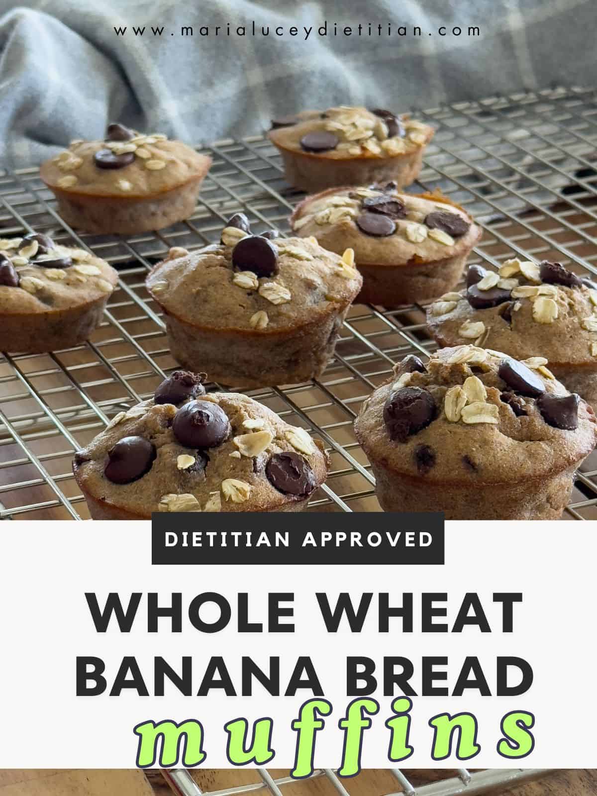 whole wheat banana bread muffins