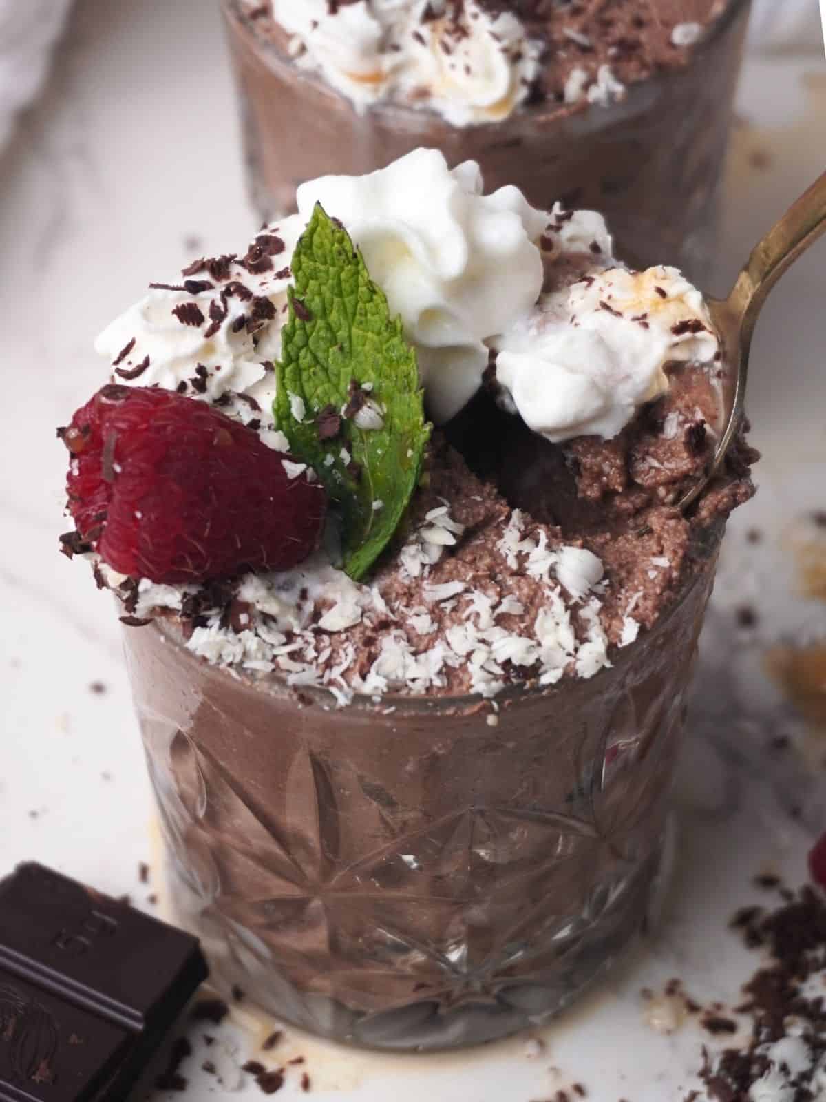 high protein chocolate mousse