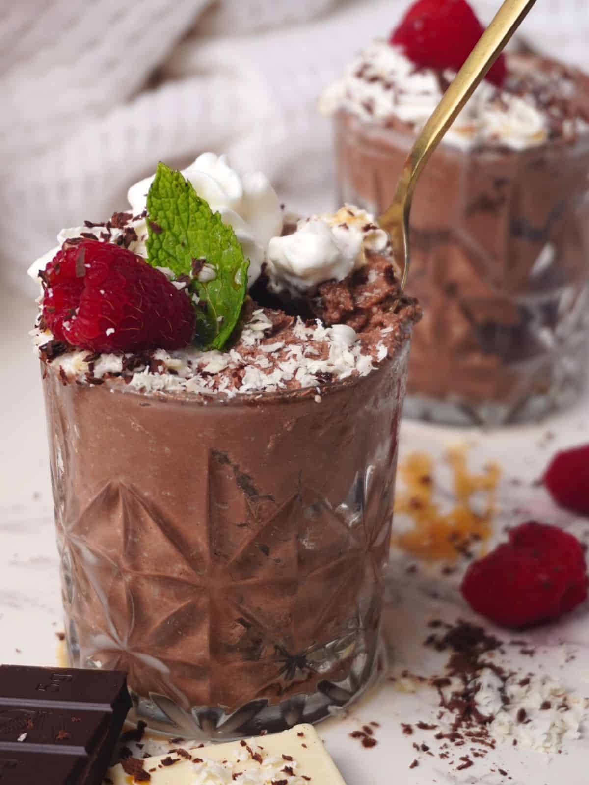 high protein chocolate mousse