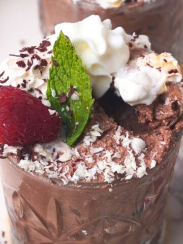 high protein chocolate mousse