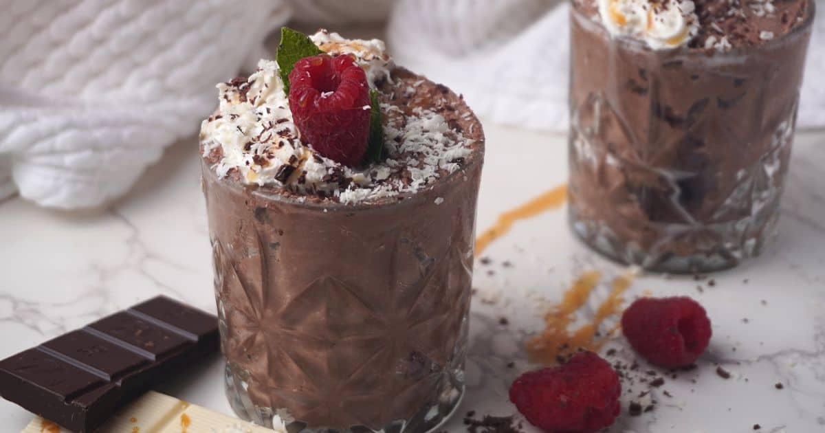 high protein chocolate mousse