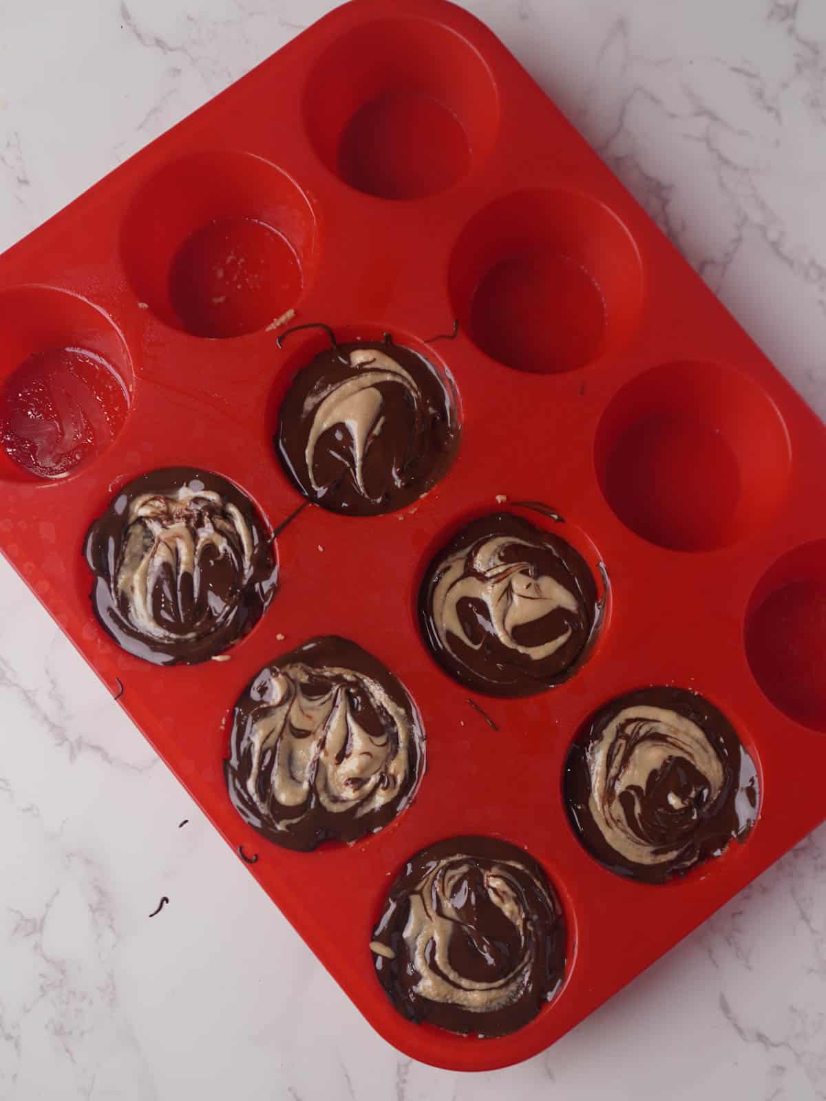 chocolate tahini cups