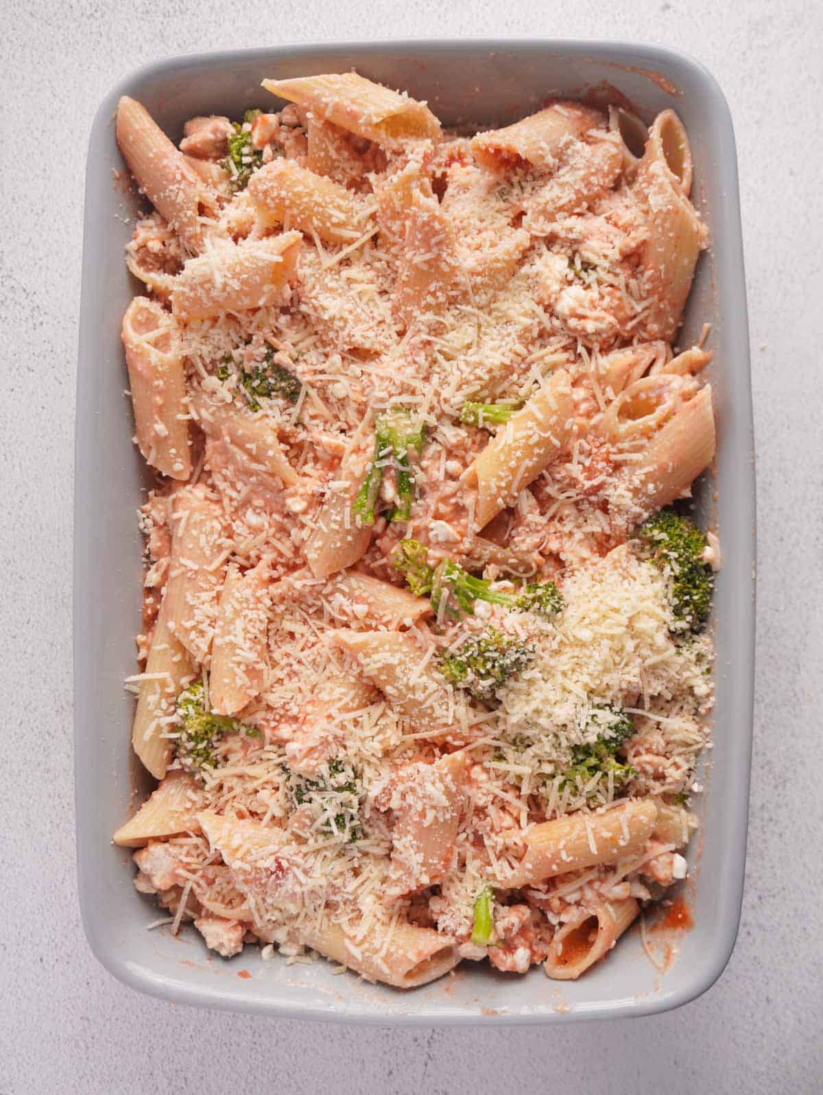 healthy cottage cheese pasta bake 